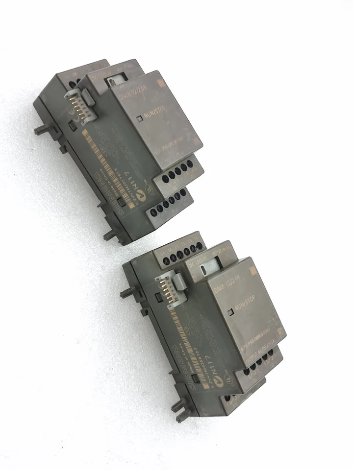Lot of 2 Pcs Siemens 6ED1055-1MB00-0BA1 DM8 12/24R Expansion Module (Tested)